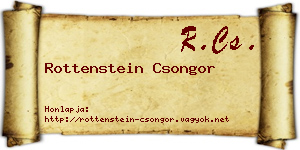 Rottenstein Csongor névjegykártya